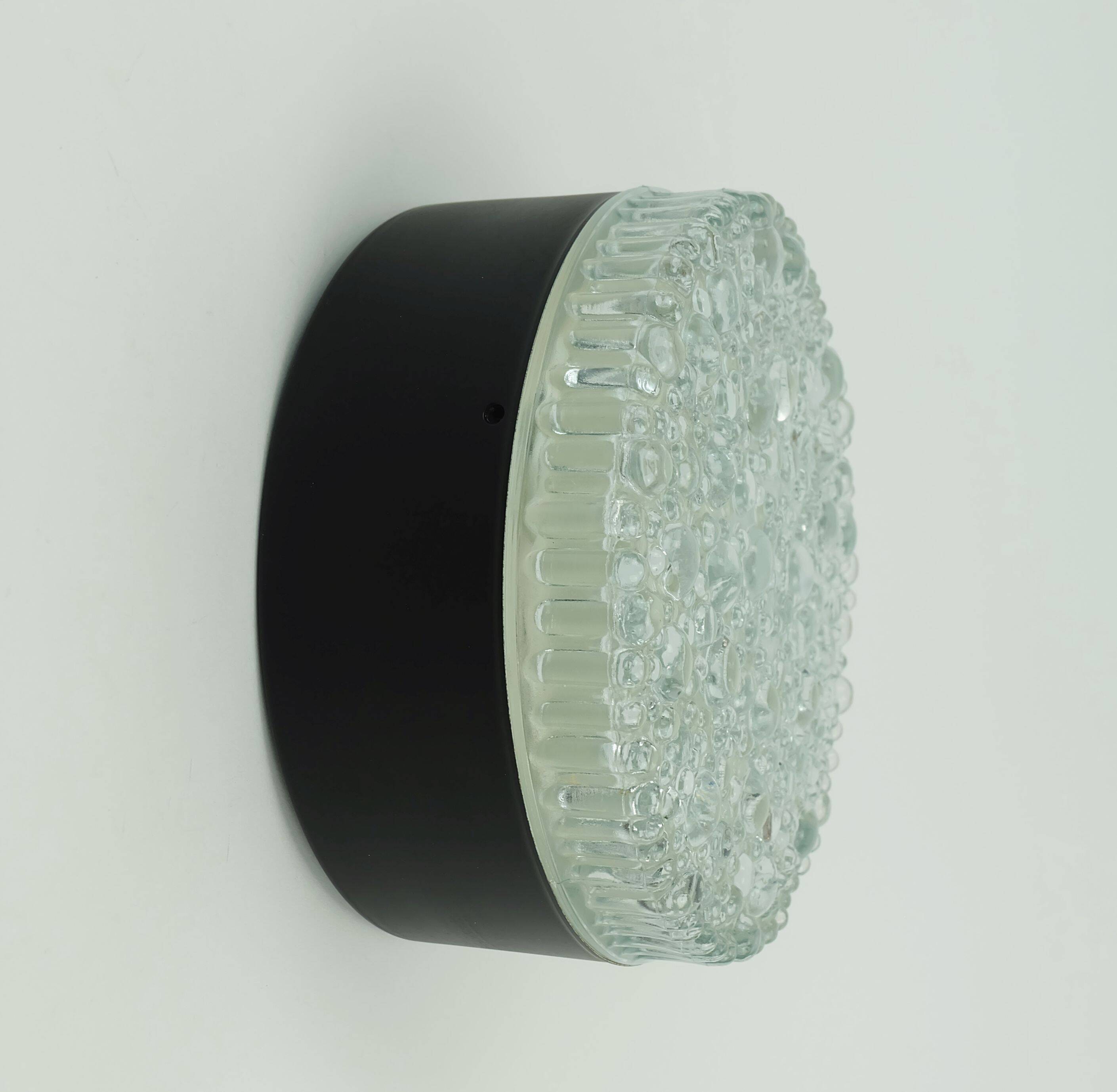 No. 1 of 2- staff ceiling lamp or wall lamp model a 226 bubble glass 60s70s