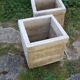 Paire de jardinières cubiques vintage 1960
