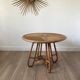 Round rattan coffee table