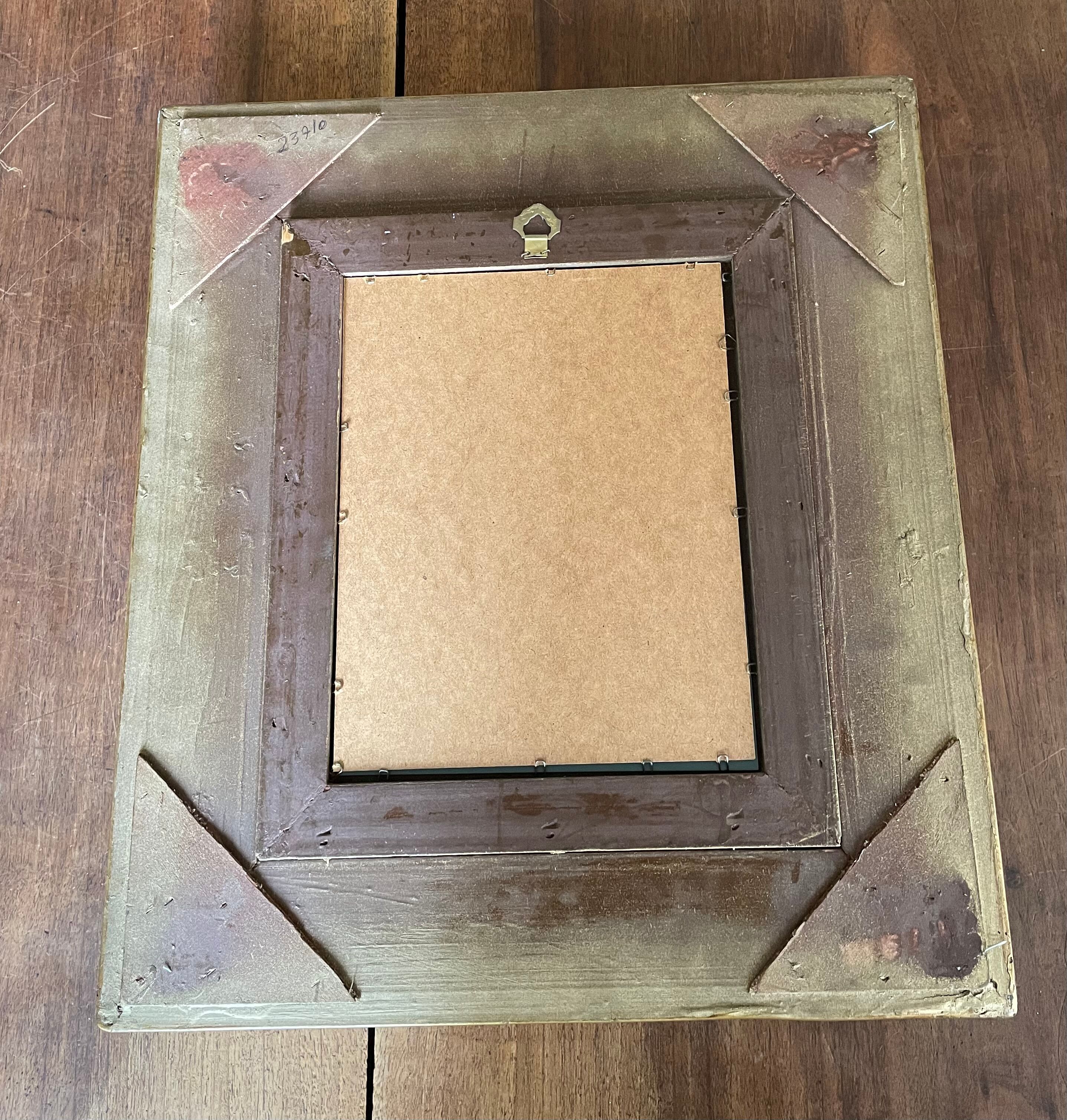 Gilded resin mirror Louis XV H47 X L42 style