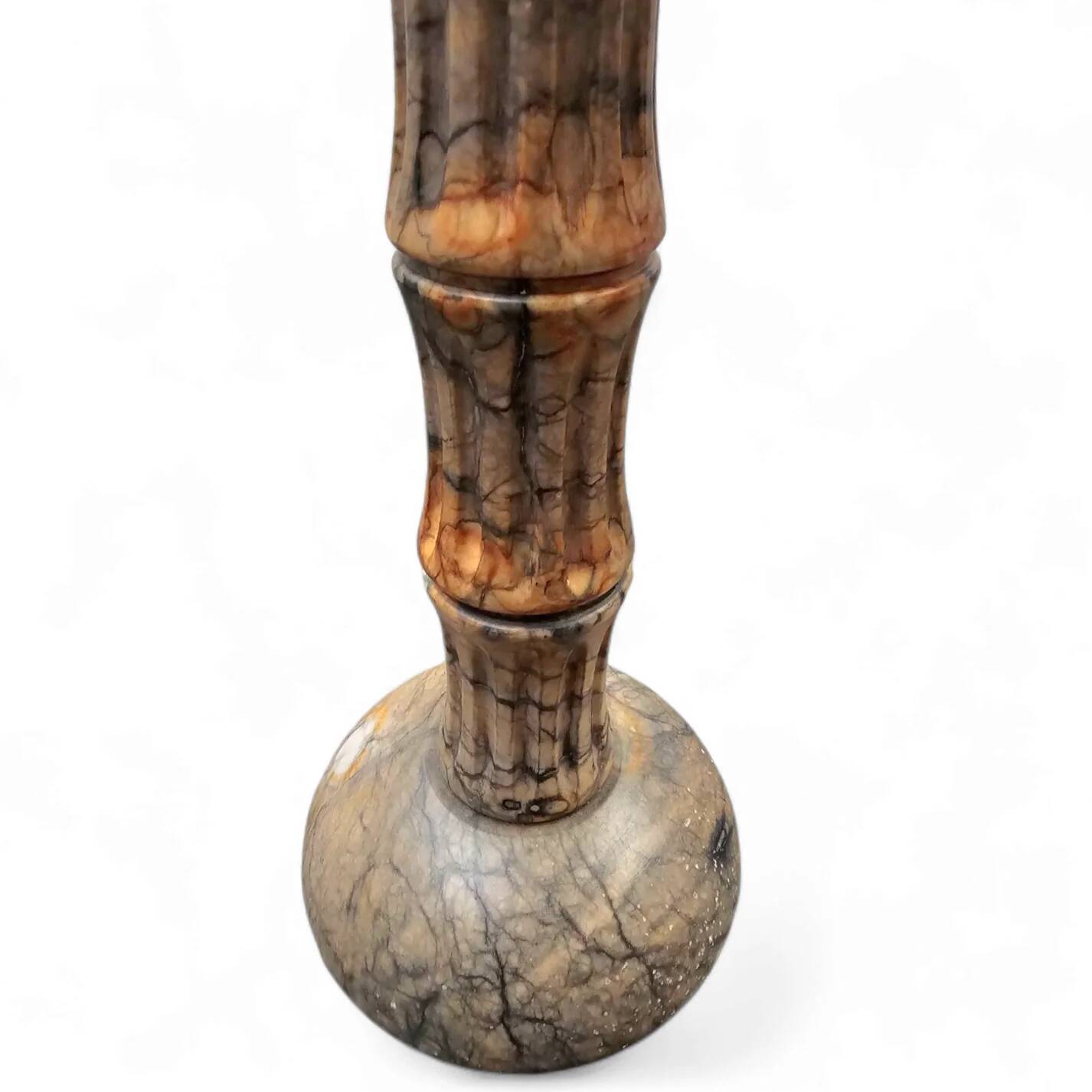 Pegasan Alabaster table lamp / chalice lamp / Spain - 70's