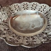 Small vintage metal basket