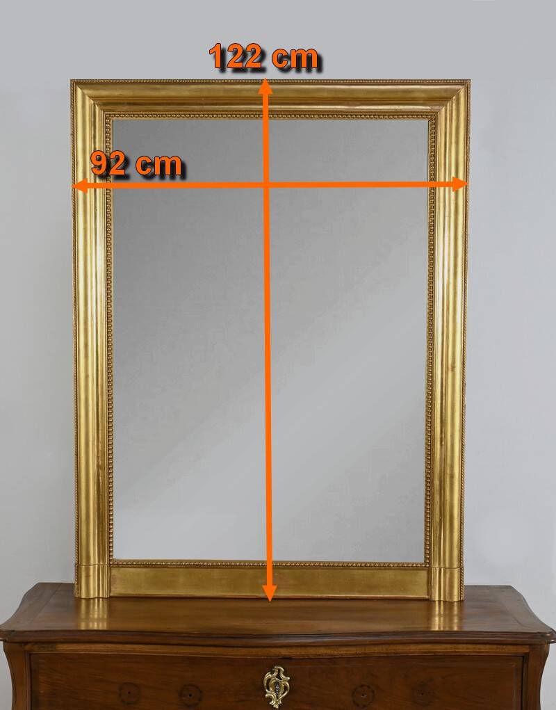 Gilded Wood Fireplace Mirror – Mid-19th Century