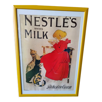 Affiche Nestlé swiss milk chats