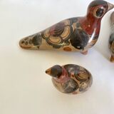 Tonala bird trio, Mexican ceramic