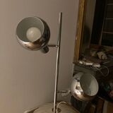 Lampadaire réglable en chrome des années 1970