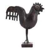 Brutalist metal bird, 80s