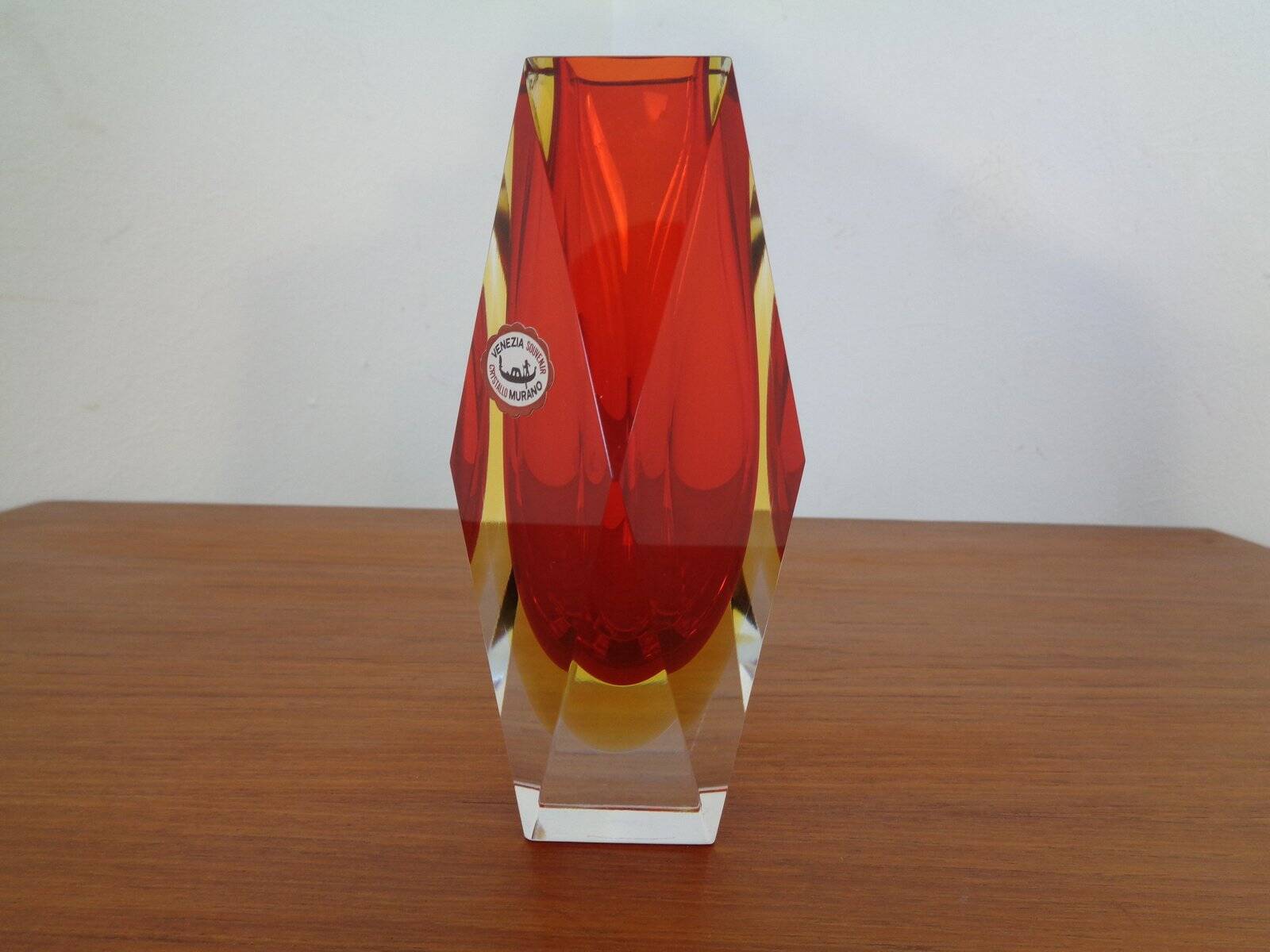 Vintage Italian Murano Glass Vase, 1960s