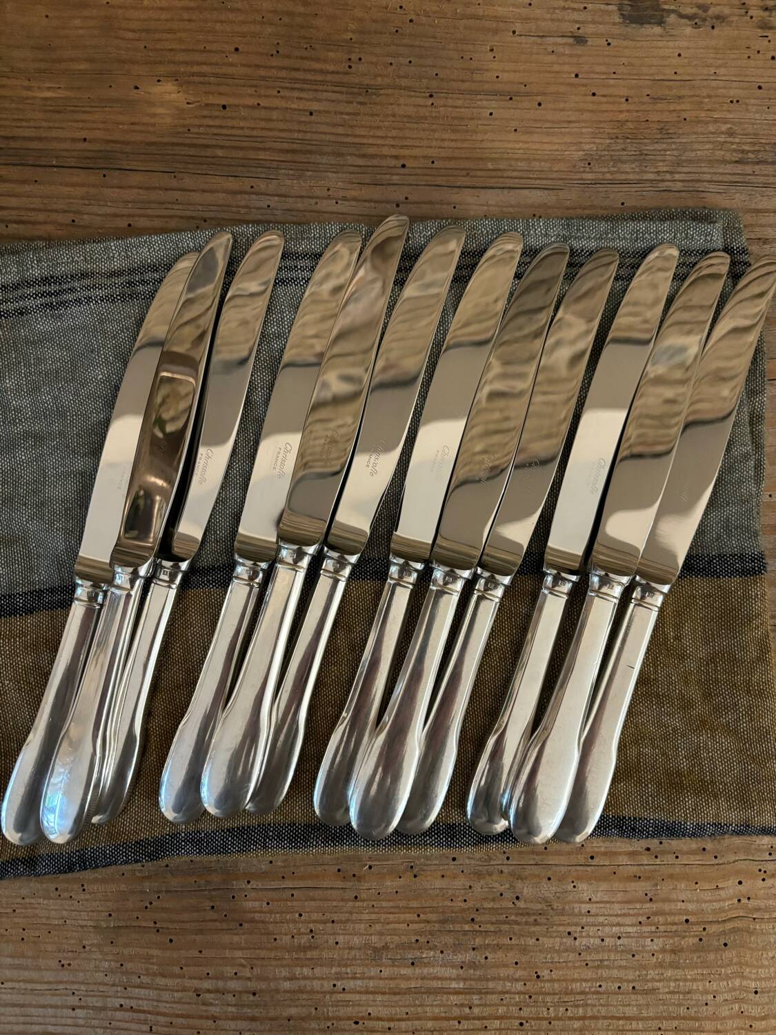 Chirstofle knives Cluny model