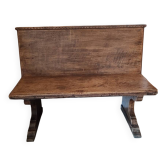 Antique solid wood bench