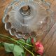 Vintage holophane glass tulip.