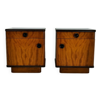 2 tables de chevet années 1940, Tchécoslovaquie