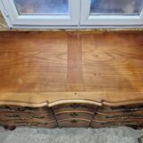 Cherrywood chest of drawers, Louis XV style crossbow stamped Dissidi