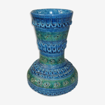 Vase bleu Aldo Londi