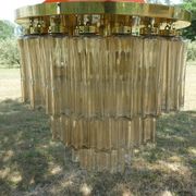 Design chandelier by Glashütte Limburg from 1960