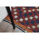 1970s Vintage Turkish Oushak Handmade Wool Cotton Red Runner Rug 161x214