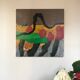Acrylic on canvas by delphine epron (1967). sentier, 2006