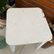 Vintage white wooden stool