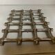 Large silver-plated bamboo trivet