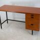 Bureau design bois et acier France circa 1960