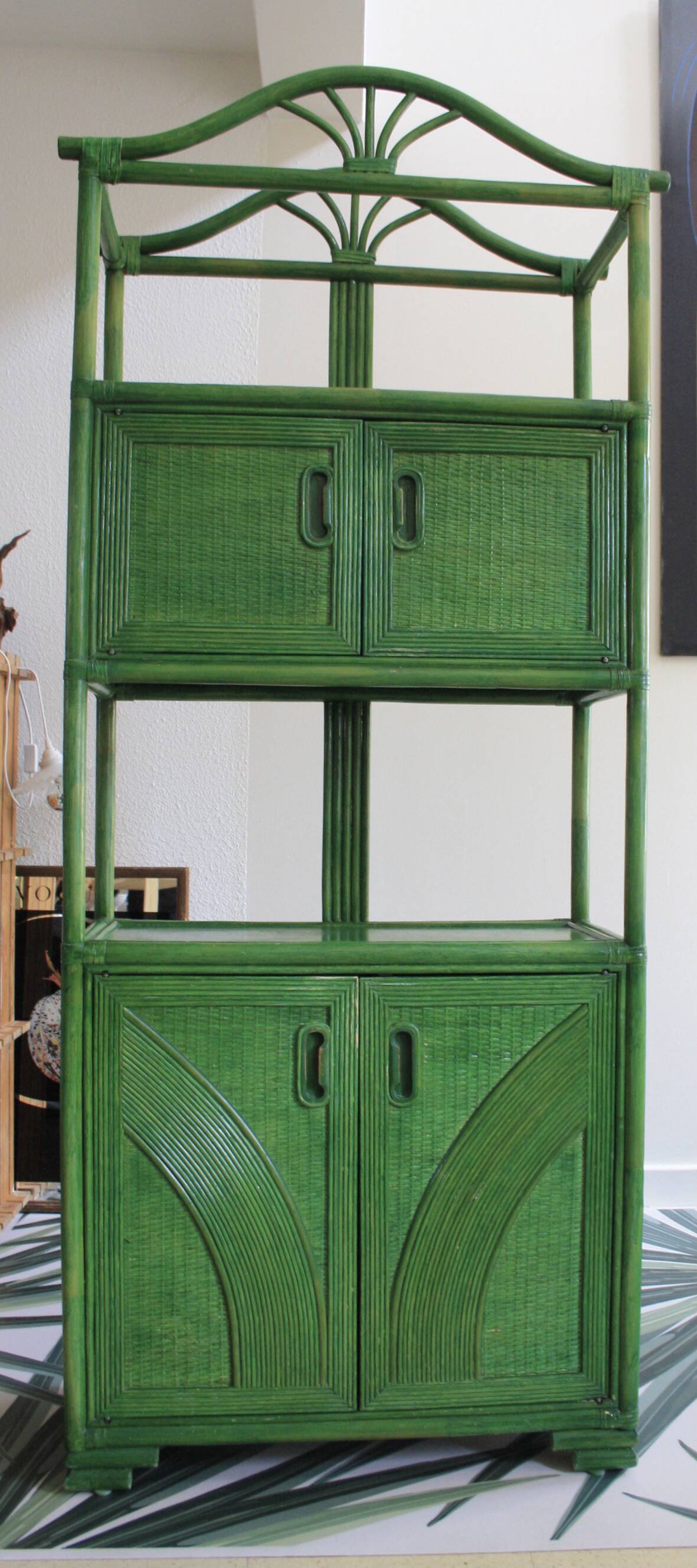 Etaègère/buffet rotin et bambou