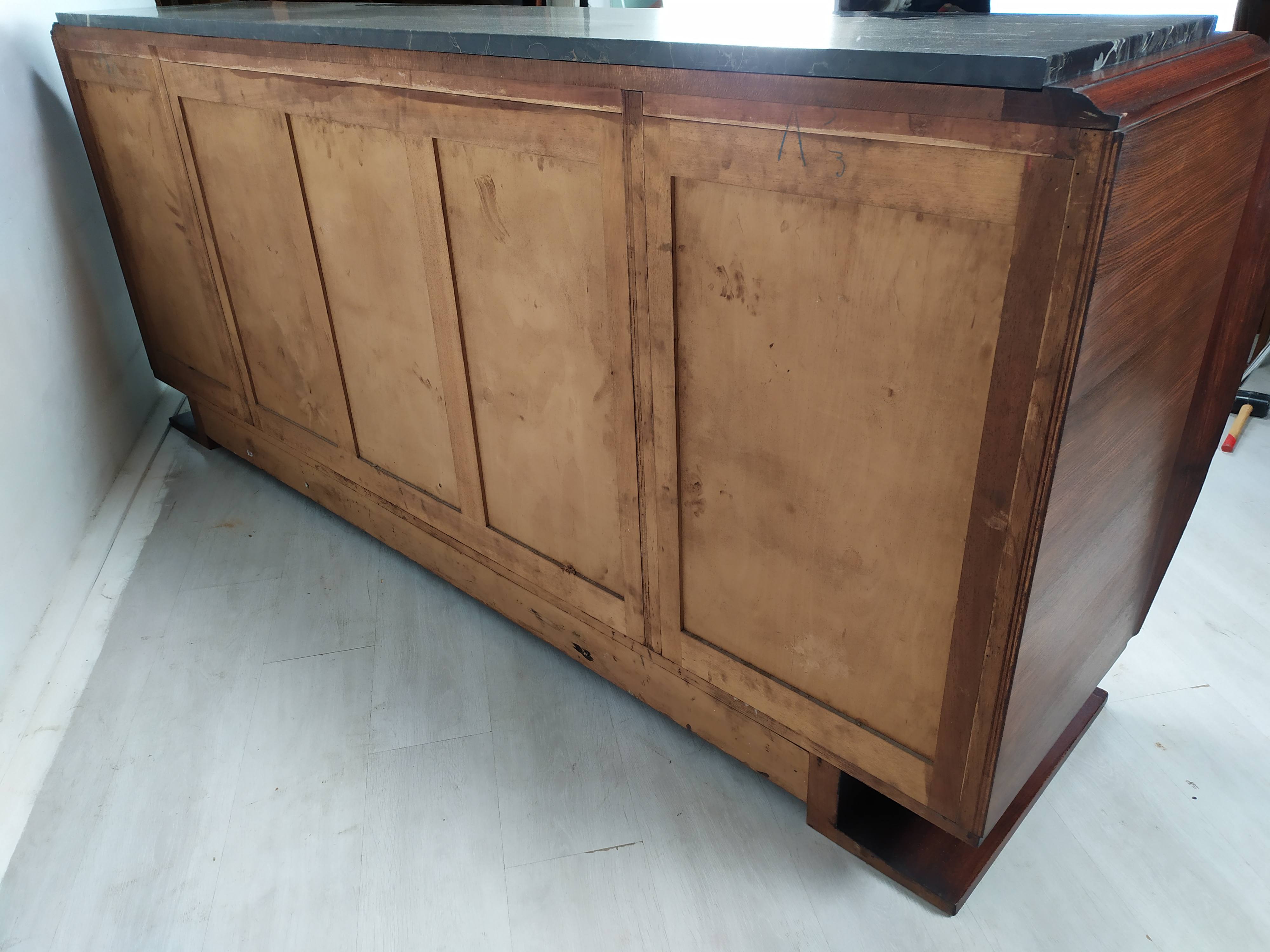 Enfilade art deco ebony of Macassar