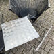 2 cone chairs and a table by Steel-Line