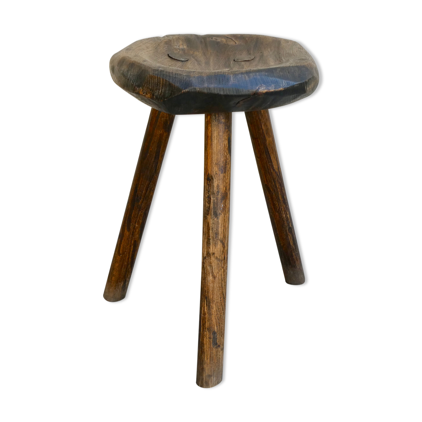 Solid wood tripod stool, handicrafts