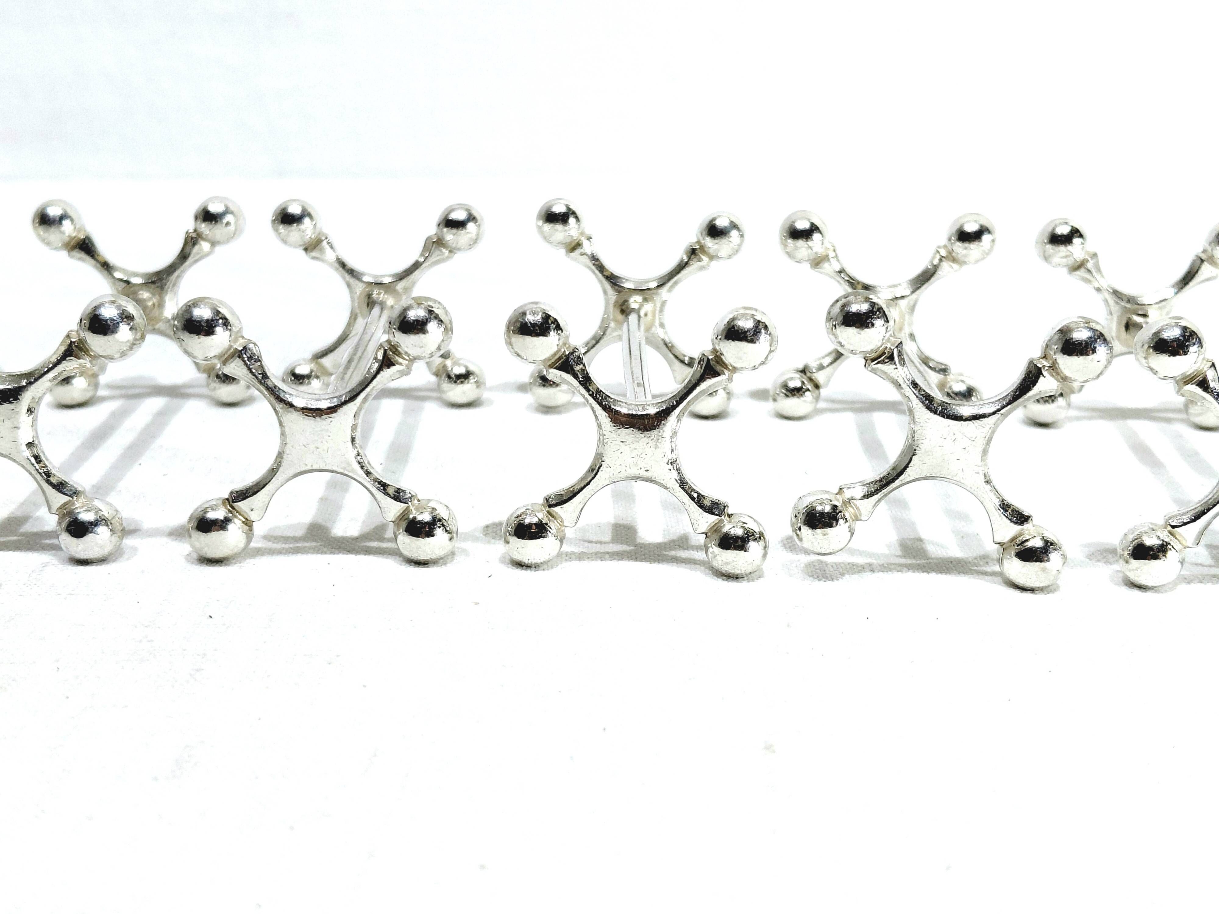 SFAM - Set of 9 Silver-Plated Knife Holders