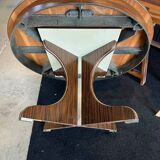 Vintage round table 1 extension rosewood 70's
