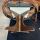 Vintage round table 1 extension rosewood 70's