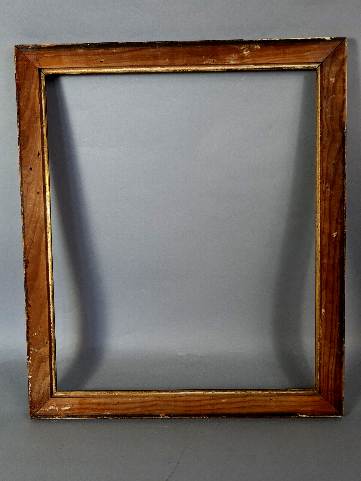 Old frame hollow edges gilded wood gold leaf 53x45 foliage 46x38 cm SB