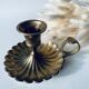 Old brass candlestick
