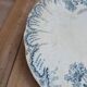 Compotier ancien en terre de fer Saint-amand & Hamage – modèle Régence bleu