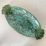 Large glazed ceramic dish, fruit bowl.