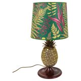 Hollywood Regency pineapple table lamp in brass by Mauro Manetti, Italy, 1970s.