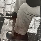 Broc on the pavement, Late twentieth century silver print