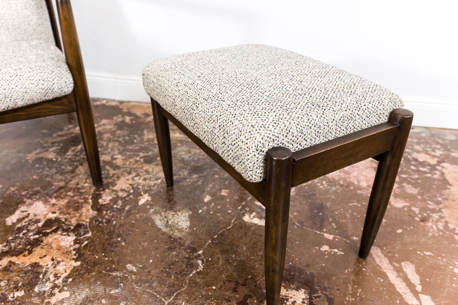 Gfm 64 back armchair with ottoman by edmund homa 1960's