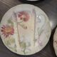 Set of 9 dishes and majolica asparagus plates from different manufactures