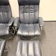 Chaise Stressless Ekornes avec pouf - Cadre chromé (années 1970) (prix pour une)