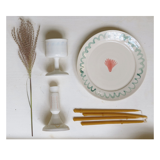 Decorated stemmed cup