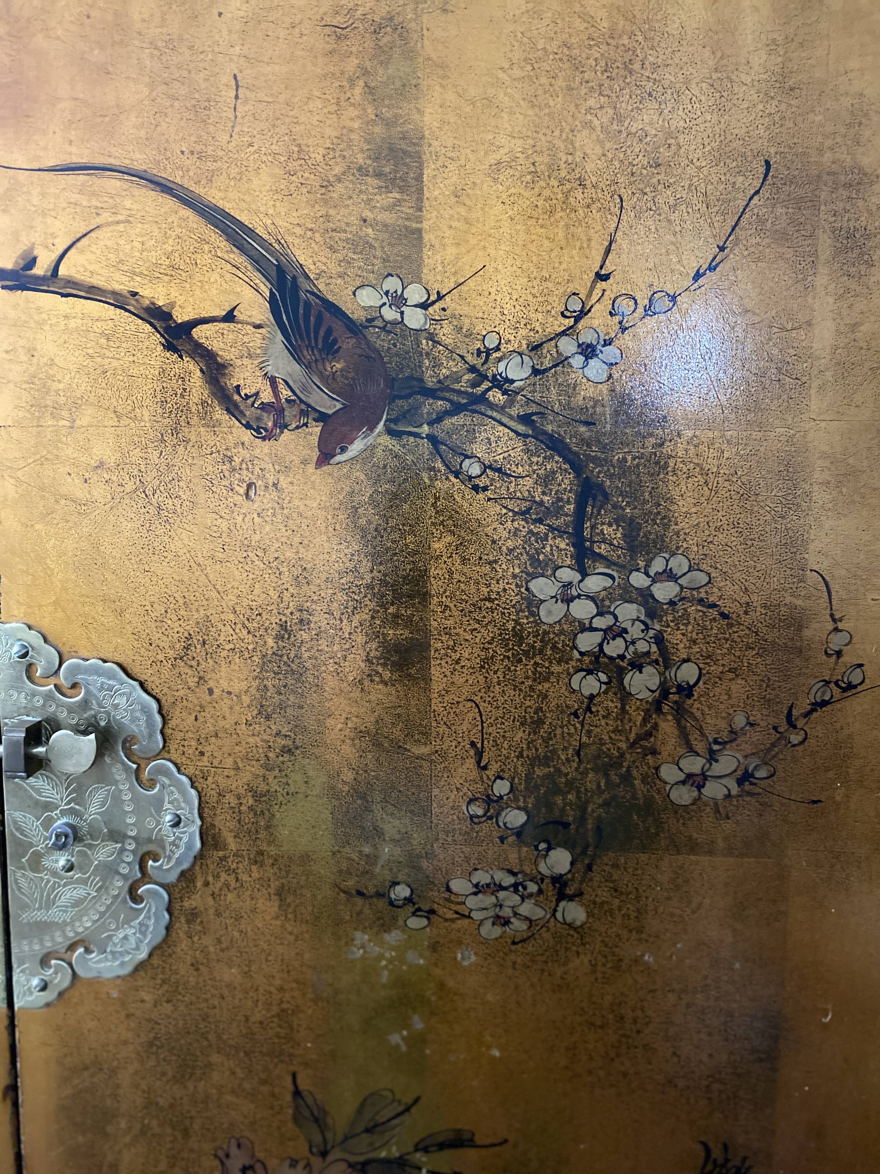 Asian Chinese lacquered sideboard furniture