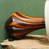 Vintage ceramic lamp, twisted base