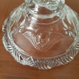 Chandelier art deco moulded glass by Portieux