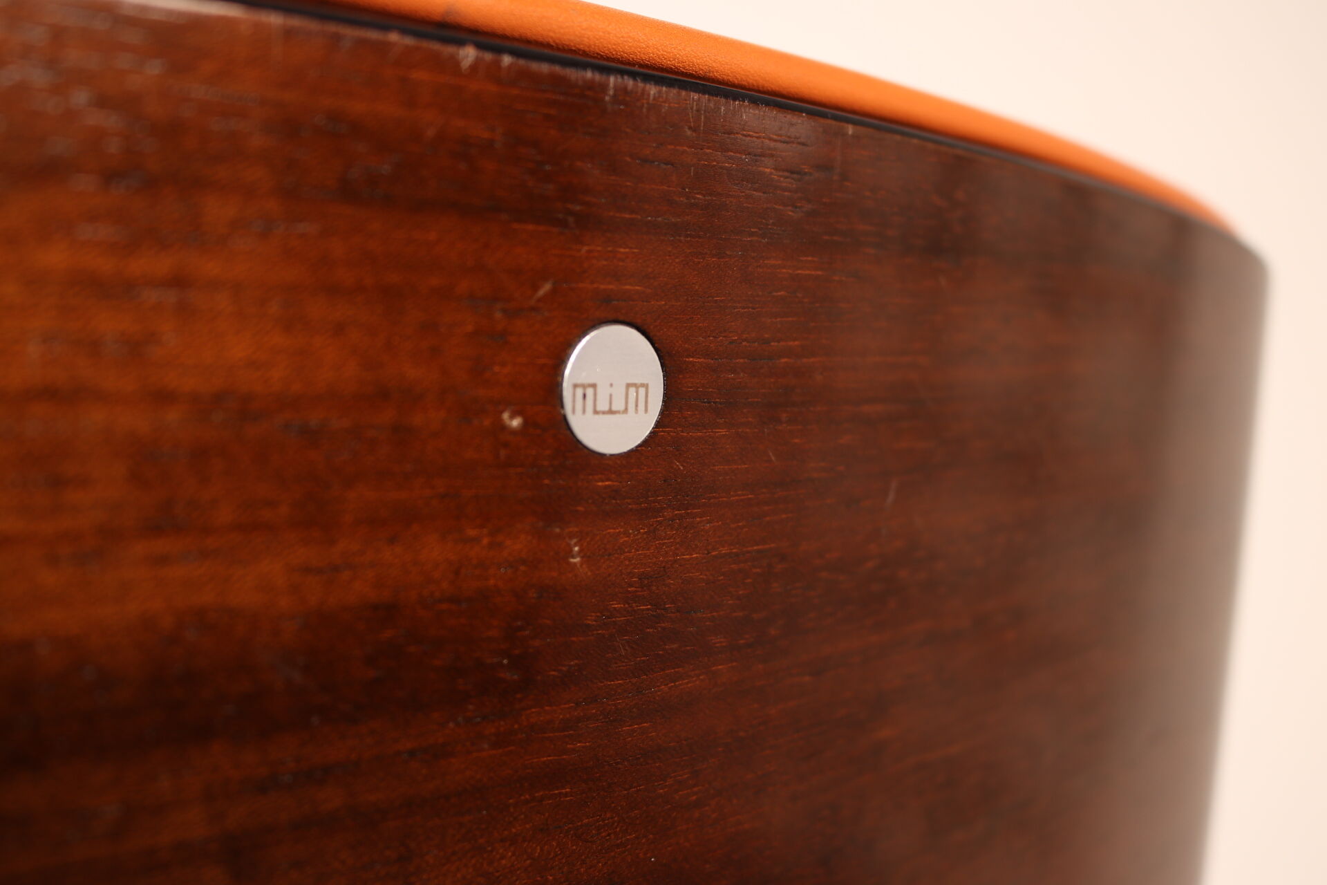 Swivel office chair - highback - in cognac leather by Ico Parisi for MIM - Italy - 1970's