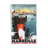 Art Deco Marseille poster