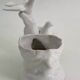 Vintage white porcelain dove planter