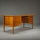 Mid-century Danish teak executive desk by Arne Vodder for H.P. Hansen, 1960s