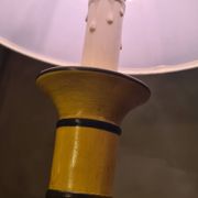 Pair of bedside lamps, signed Chaumette ceramic