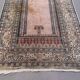 Turkish silk rug shabby vintage, 128x79cm tribal clearance 2510